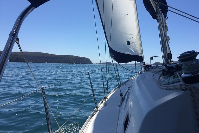 3-Hour Private Skippered Sailing Yacht Charter in Palm Beach - Broken Bay and West Head: sailing with WWII leftovers in view