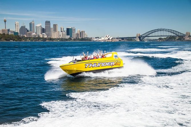 30-Minute Sydney Harbour Jet Boat Ride on Thunder Twist - The 30 minutes on the water: speed, spins, and power-brake moments