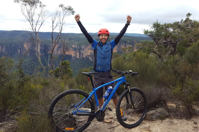 E-bike (electric) - Blue Mountains - Hanging Rock - SELF-GUIDED Hire Service - The ride plan: ridgeline fire trails, Baltzer Lookout, and Hanging Rock