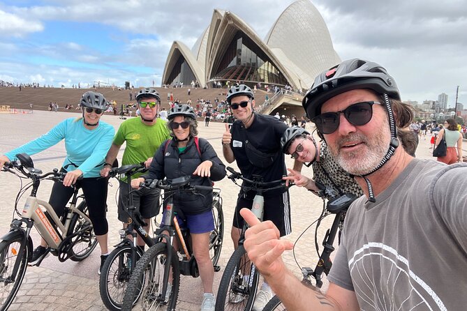 Guided Electric Bike Tour of Sydney with Bluetooth helmets - Zupano and the Wharf 3 arts edge: where the ride slows on purpose