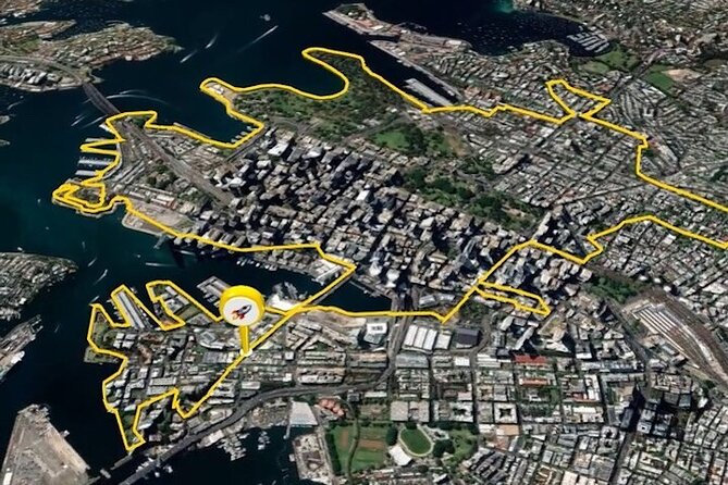 Guided Electric Bike Tour of Sydney with Bluetooth helmets - Circular Quay and the Opera House: history on the water edge