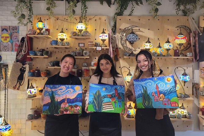 Paint and Sip Classes Sydney: Acrylic Art, Canvas & Wine - Tea, Turkish delights, and the bring-your-own-wine choice