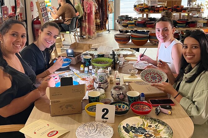 Paint and Sip Classes Sydney: Ceramic Plates & Bowls - What you’re painting: ceramic plates and bowls (not just a craft demo)