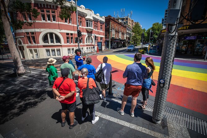 Private Drag Queen Walking Tour through Sydney's LGBT District - Photo-friendly rainbow crossings (and why that stop feels good)