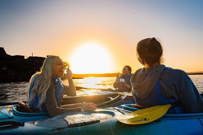 Sunset Harbour Bridge Kayak Escape - Stop 3: Luna Park Sydney and the illuminated harbour feel