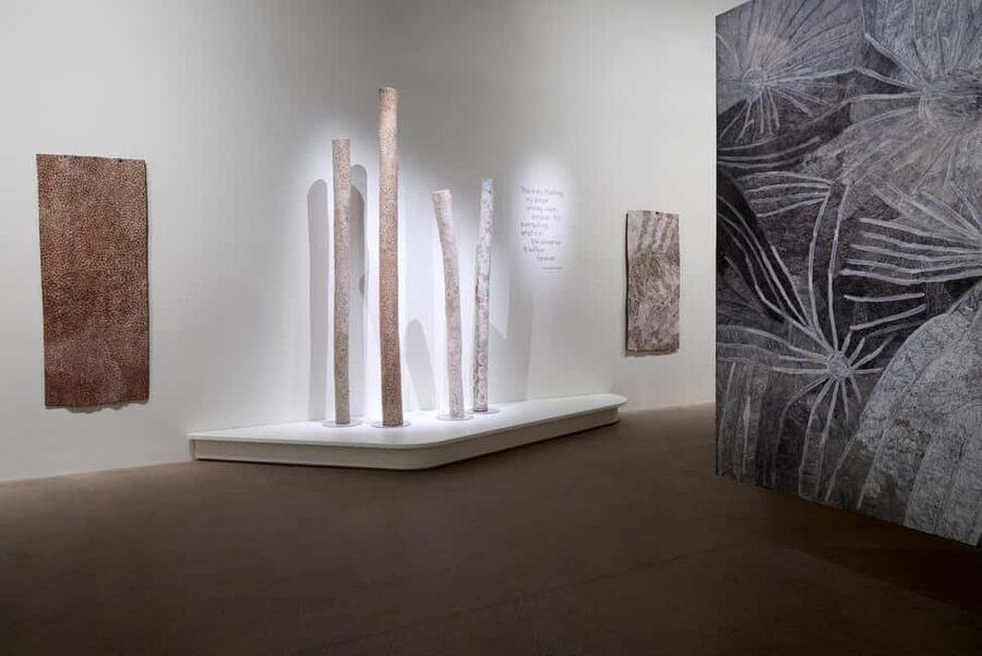 Sydney: Aboriginal Art Exhibition Ticket, Art Gallery of NSW - From the 1940s to today: reading the exhibition like a story