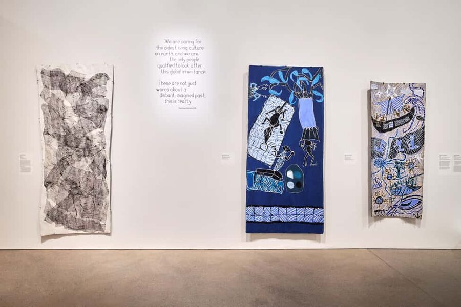 Sydney: Aboriginal Art Exhibition Ticket, Art Gallery of NSW - New materials and changing style: tradition that keeps moving