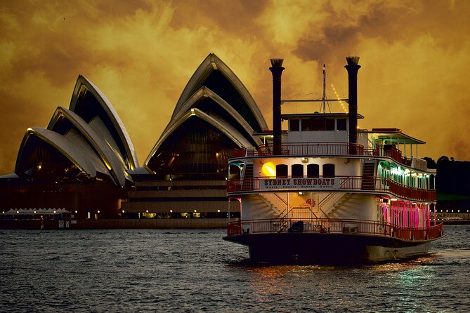 Sydney CABARET Dinner Cruise - Dinner That Feels Like a Waterfront Restaurant