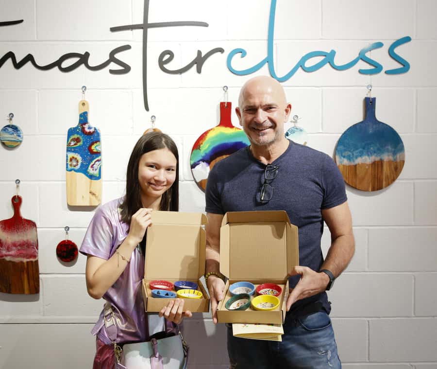 Sydney: Ceramic Plates & Bowls Paint and Sip Classes - BYO Wine, Provided Wineglass, and the Practical Upside