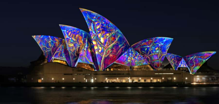 Sydney Harbour: 30 Minute Slow Jet Boat Vivid Cruise - A 30-minute water-level view of Vivid Sydney