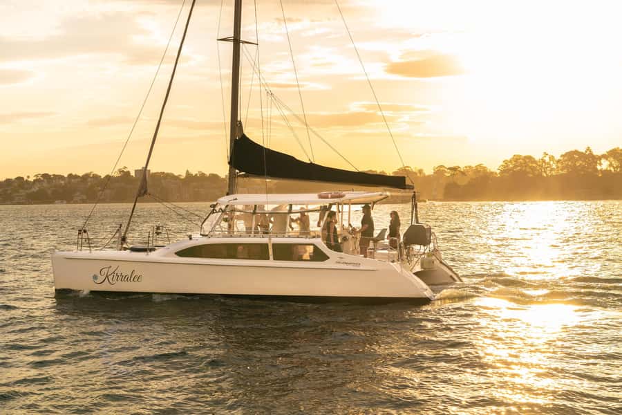 Sydney Harbour: Sunset Catamaran Cruise - Getting In: Man O’War Steps and Boarding on Kirralee