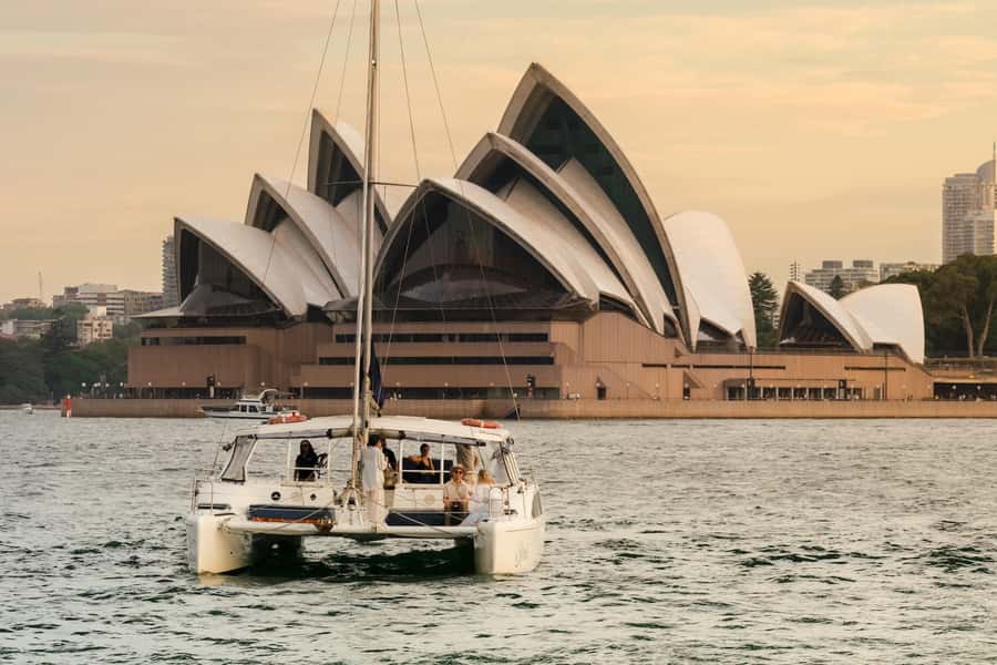 Sydney Harbour: Sunset Catamaran Cruise - Snacks, Soft Drinks, and BYO Alcohol Without Corkage