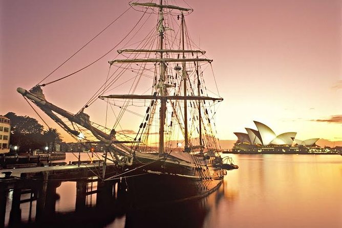 Sydney Harbour Tall Ship Twilight Dinner Cruise - From the Rocks to Campbells Cove: the smooth start