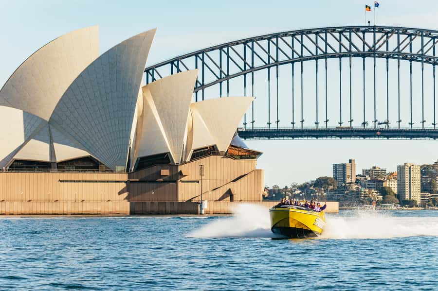 Sydney Harbour: Thunder Thrill Jet Boat Ride - First Blast Toward Sydney Heads: how the ride ramps up