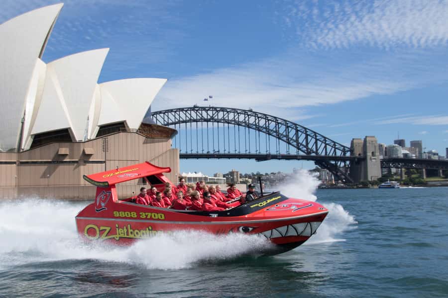 Sydney: Jet Boat Adventure Ride from Circular Quay - The pre-ride routine: check in, safety talk, ponchos on