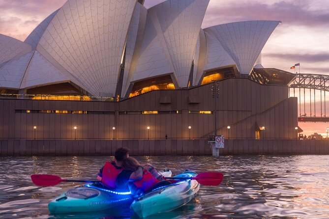 Sydney LED Lit Kayak Tour of the Opera House and Bridge - The route toward the Opera House: your first big moment