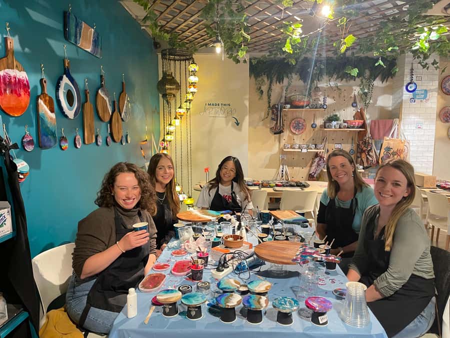 Sydney: Resin Art Classes - Cheeseboards & Coasters - The Best Part: You Learn the Steps, Not Just the Result
