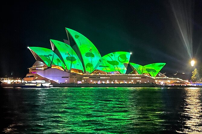 Vivid 90-Minute Sydney Harbour Intimate Catamaran Cruise with Canapes - Sydney Harbour Lights, With Less Shoulder-to-Shoulder Stress