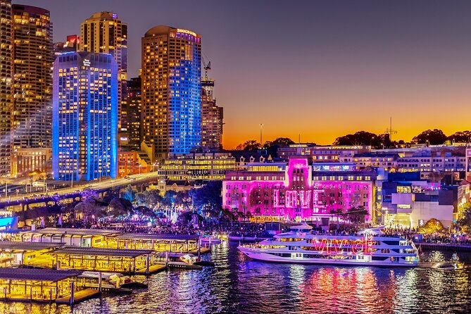 Vivid Sydney Lights and Fireworks Sightseeing Cruise - Boarding at King Street Wharf 1: get your bearings early